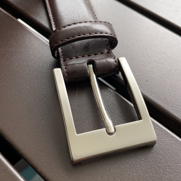 Men’s Brown Leather Belt - Picture 2 of 6